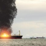 Тревога в Черно море! Втори кораб гори край румънския град Сулина